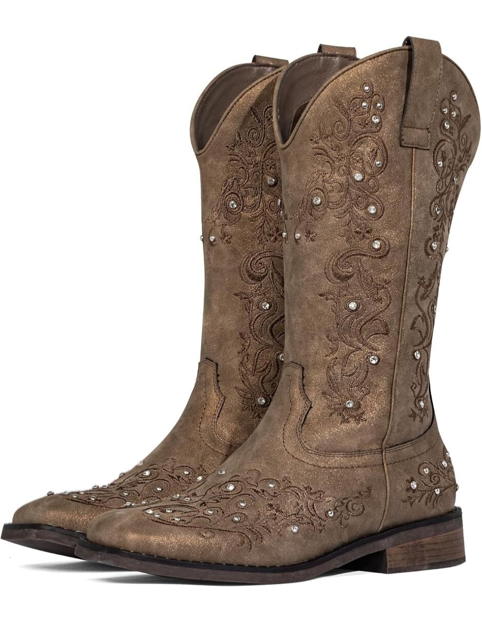 Bota cowboy arriba del tobillo para mujer 2