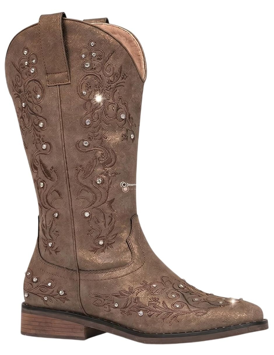 Bota cowboy arriba del tobillo para mujer 5