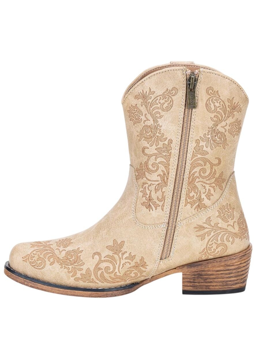 Bota cowboy arriba del tobillo gwin para mujer