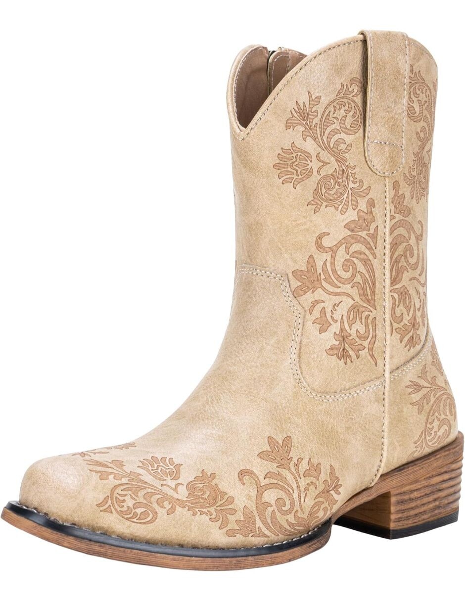 Bota cowboy arriba del tobillo gwin para mujer