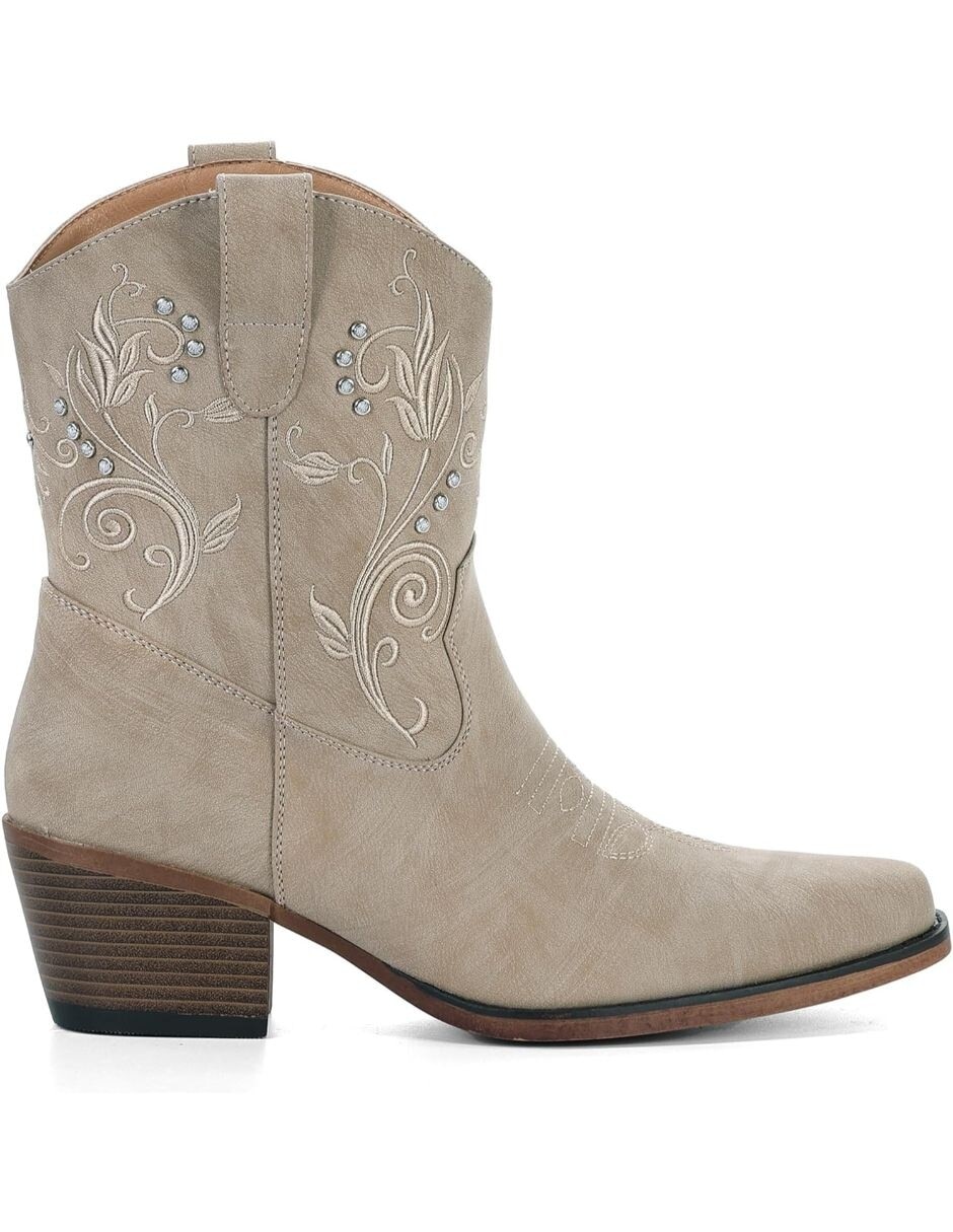Bota cowboy arriba del tobillo gwin para mujer