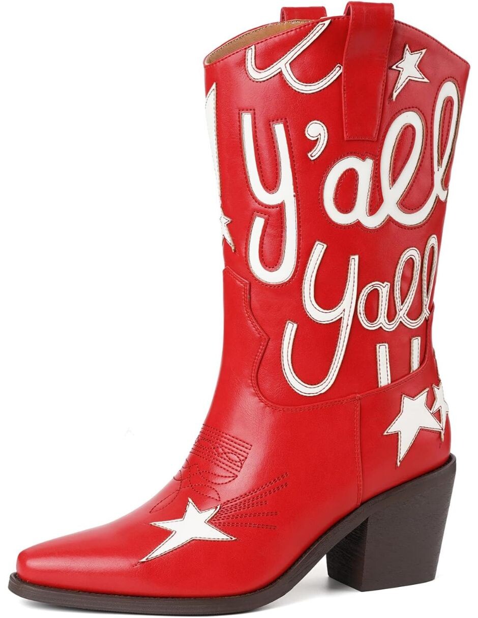 Bota cowboy arriba del tobillo para mujer 2