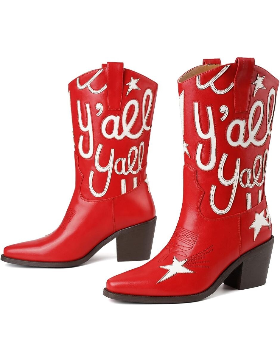 Bota cowboy arriba del tobillo para mujer 3