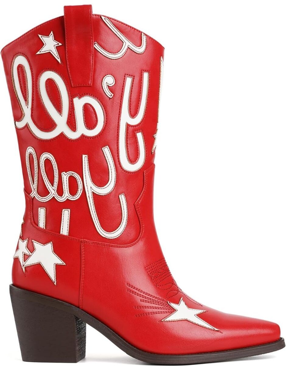 Bota cowboy arriba del tobillo para mujer 5