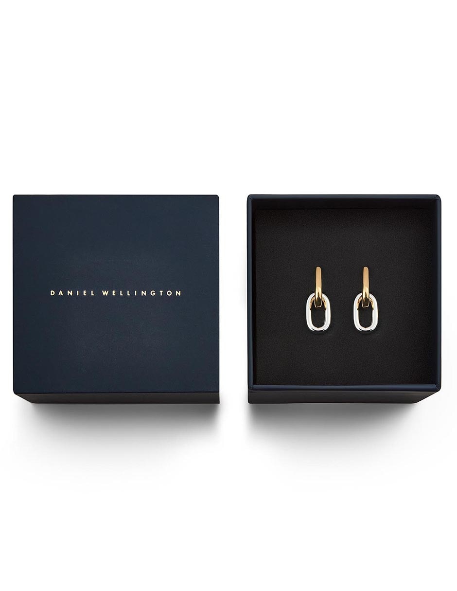 Aretes largos de eslabones D Wellington 3