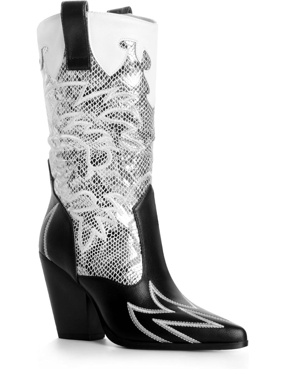 Bota cowboy arriba del tobillo para mujer 2