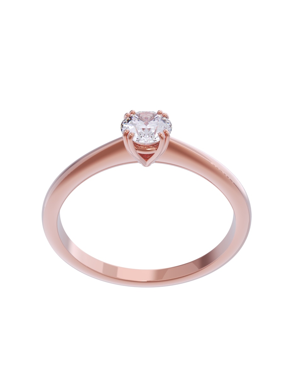 Anillo de compromiso de oro 10 k Diamantes Fonelli diamante 2