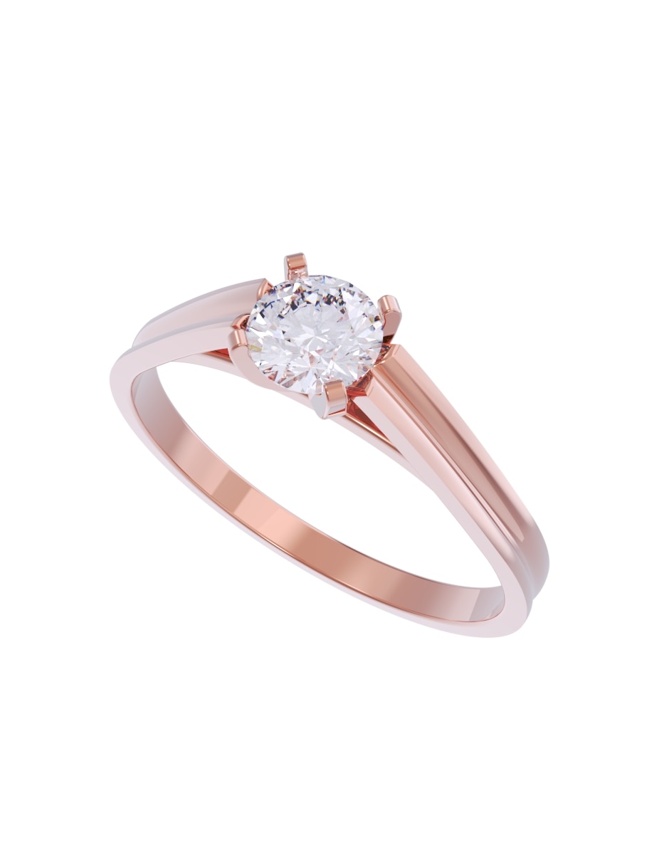 Anillo de compromiso de oro 14 k Diamantes Fonelli diamante 4
