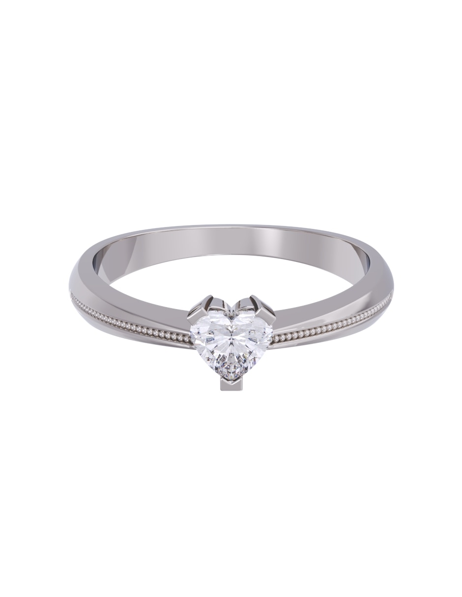 Anillo de compromiso de oro 14 k diamante 1