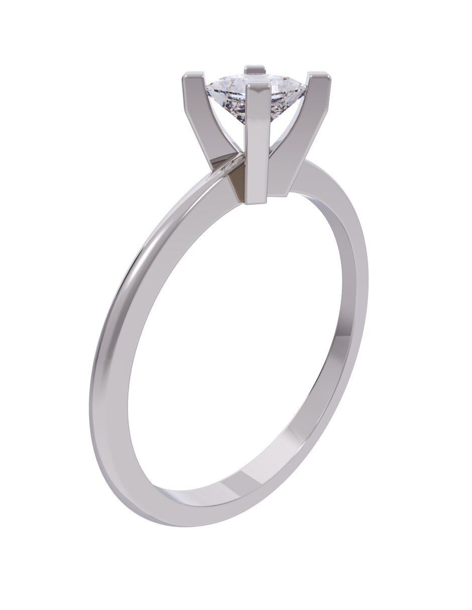 Anillo de compromiso de oro 14 k Diamantes Fonelli diamante 3