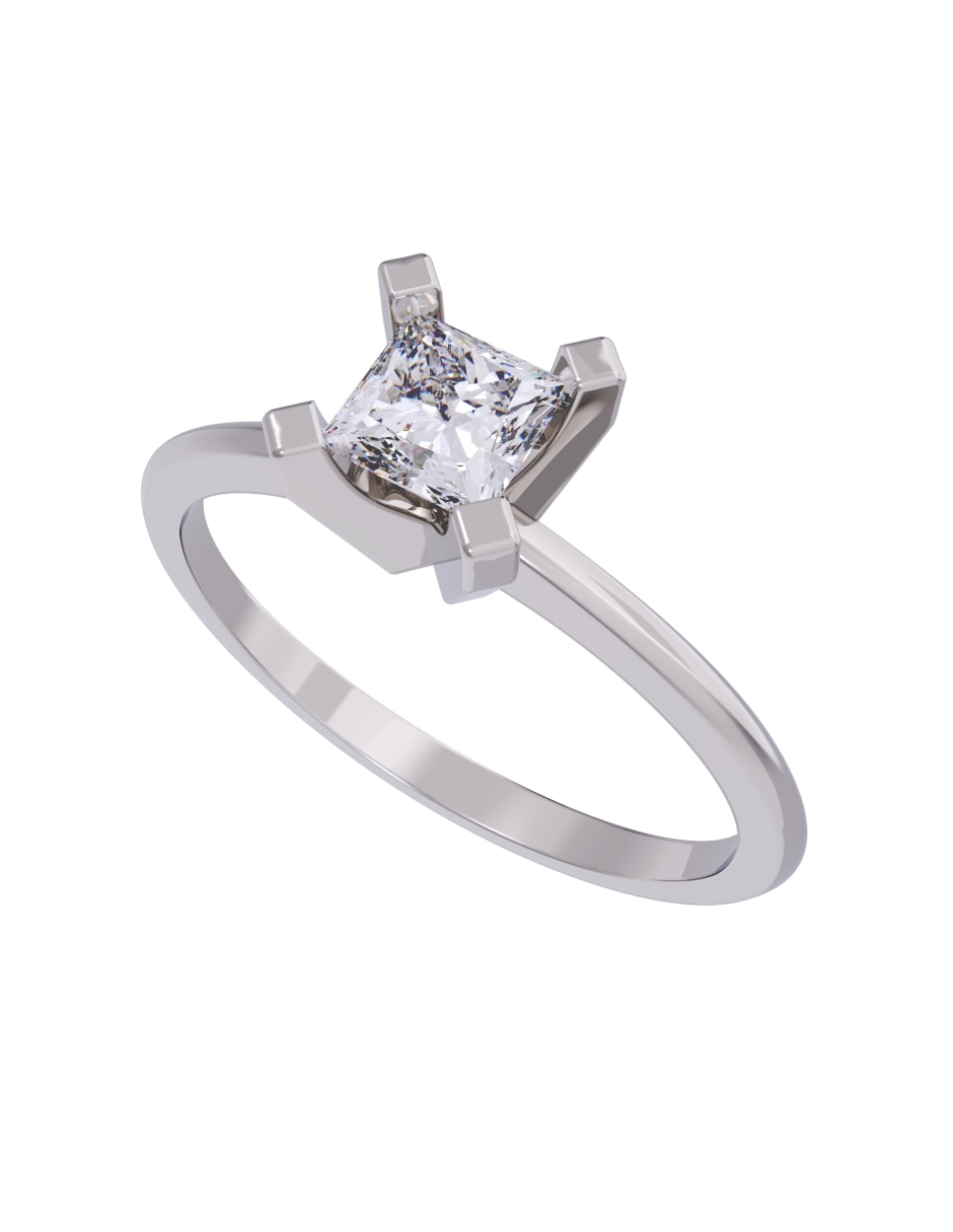 Anillo de compromiso de oro 14 k Diamantes Fonelli diamante 4