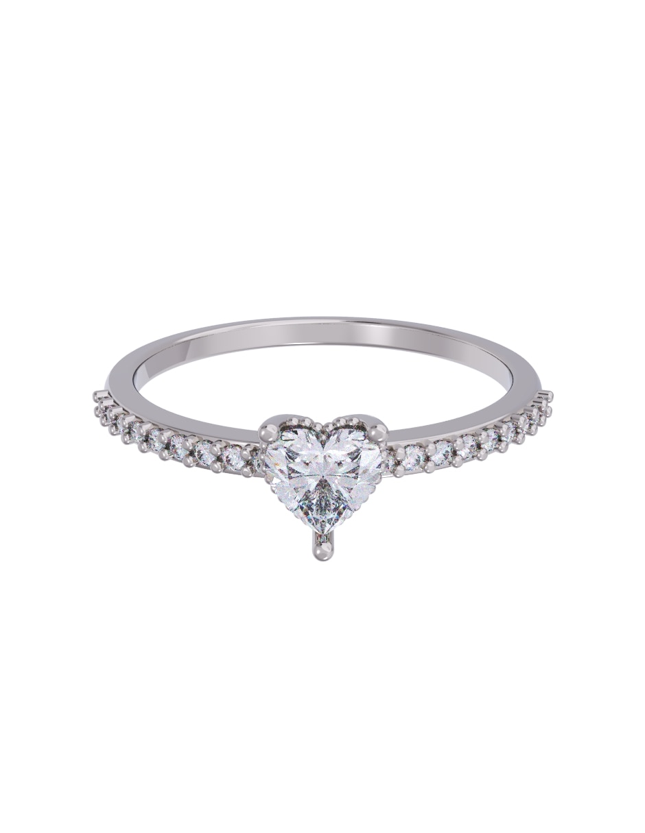 Anillo de compromiso de oro 14 k diamante 1