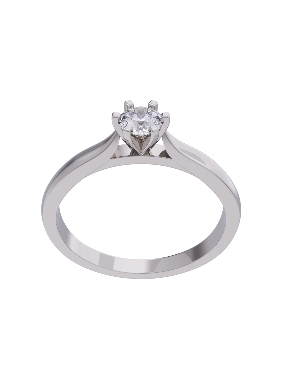 Anillo de compromiso de oro 14 k Diamantes Fonelli diamante 2
