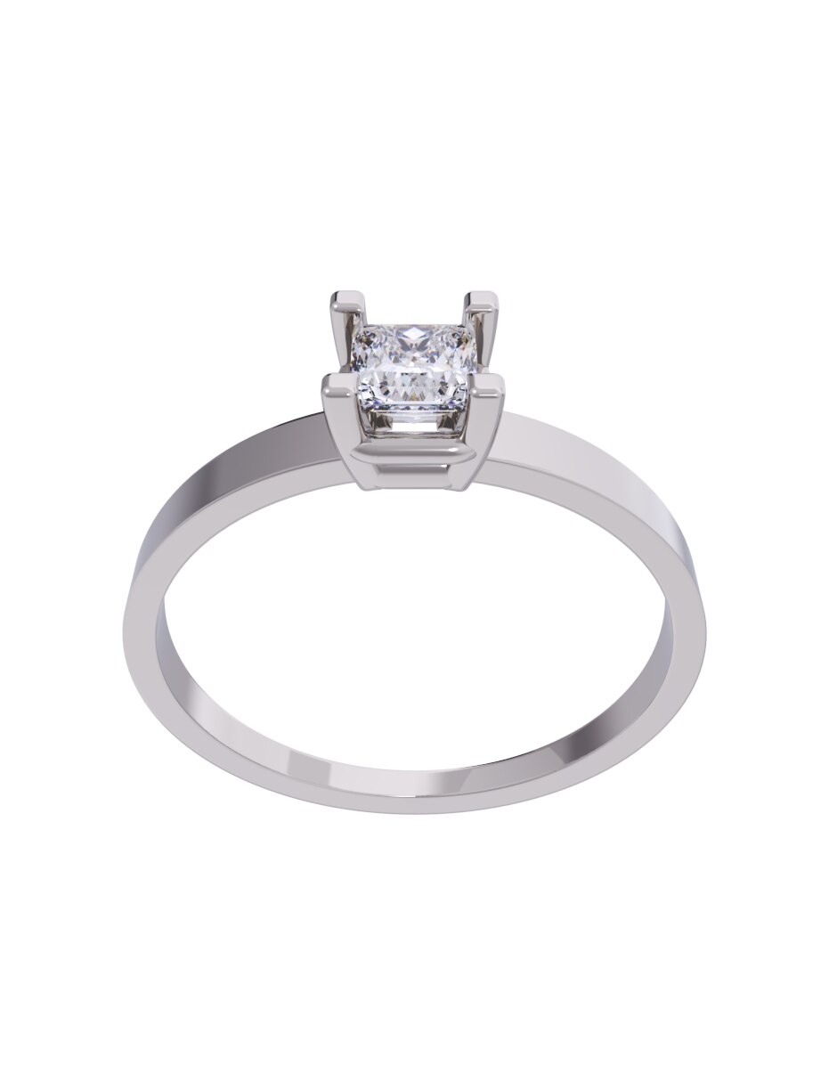 Anillo de compromiso de oro 10 k Diamantes Fonelli diamante 2