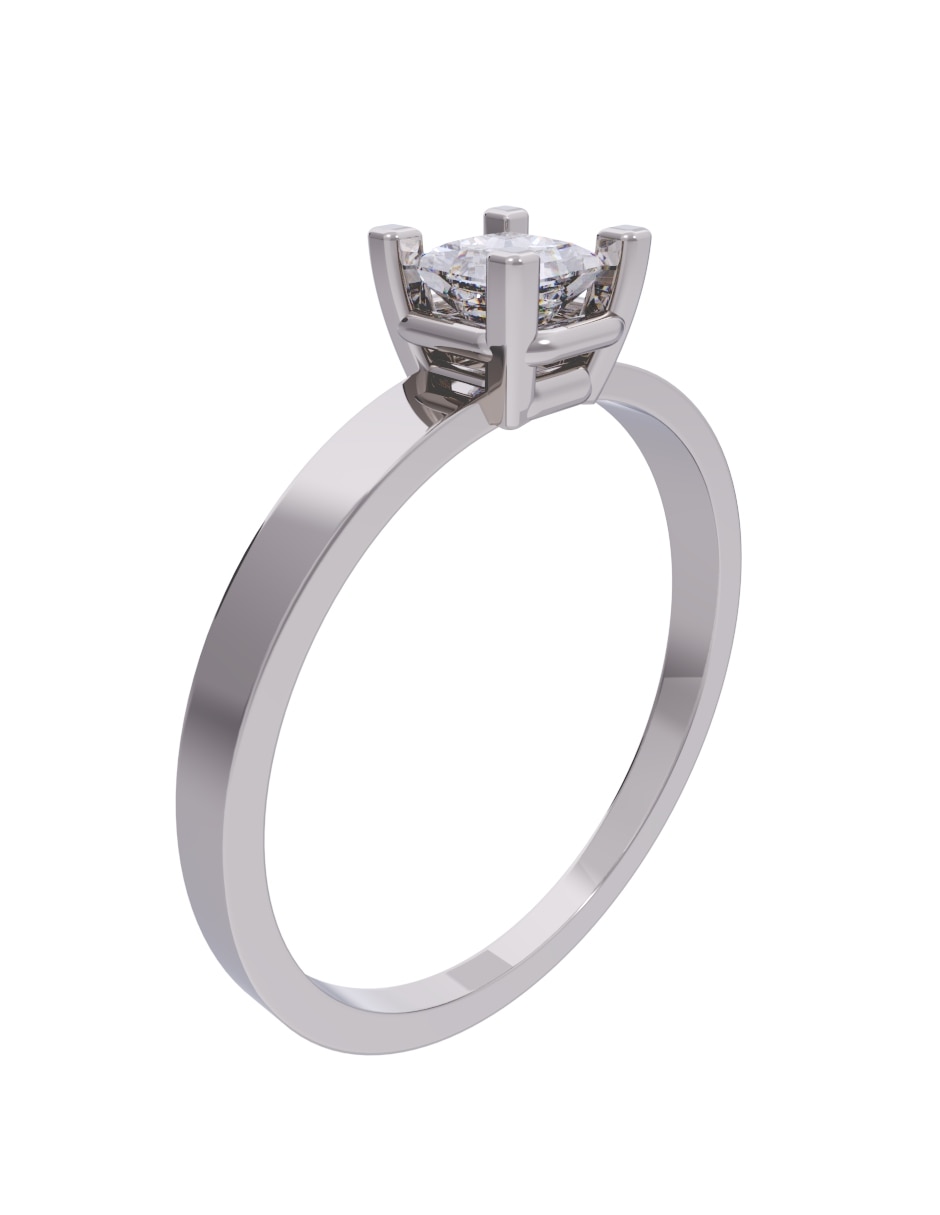 Anillo de compromiso de oro 10 k Diamantes Fonelli diamante 3