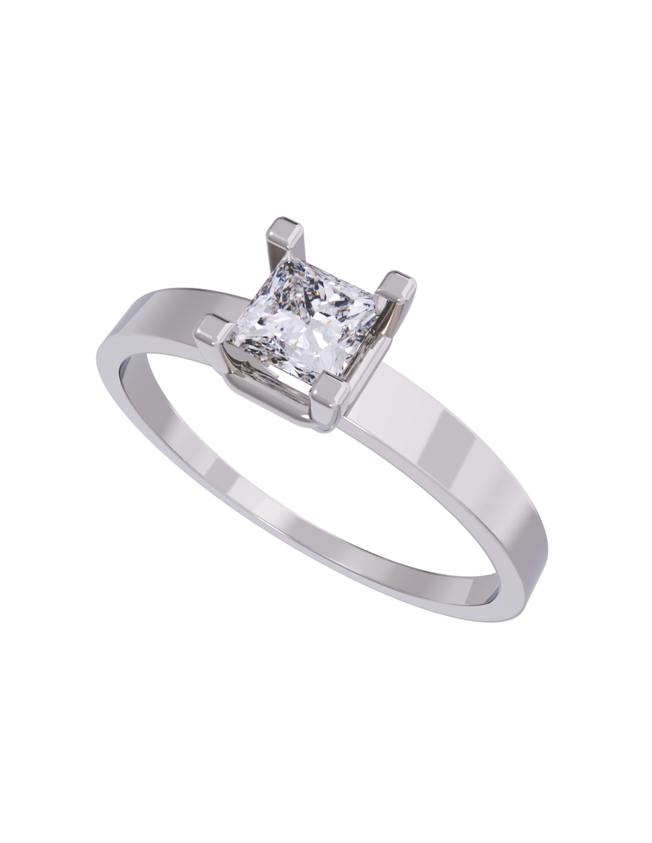 Anillo de compromiso de oro 10 k Diamantes Fonelli diamante 4