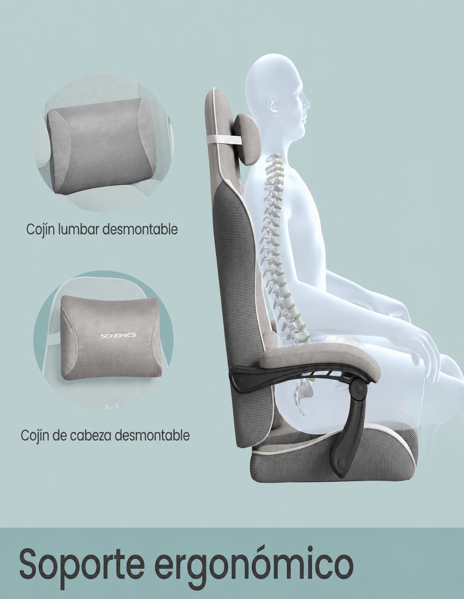 Silla cathy songmics home de acero
