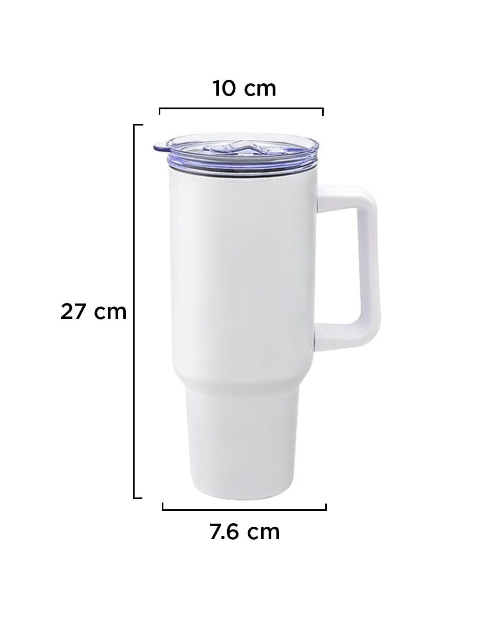 VANLIG de Acero inoxidable SET 8 TERMOS VITTORIO 40 oz BLANCO con tapa A presión