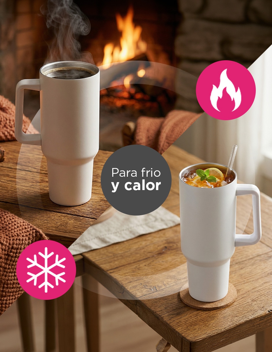 Termo set 8 termos vittorio 40 oz blanco con tapa a presión 3