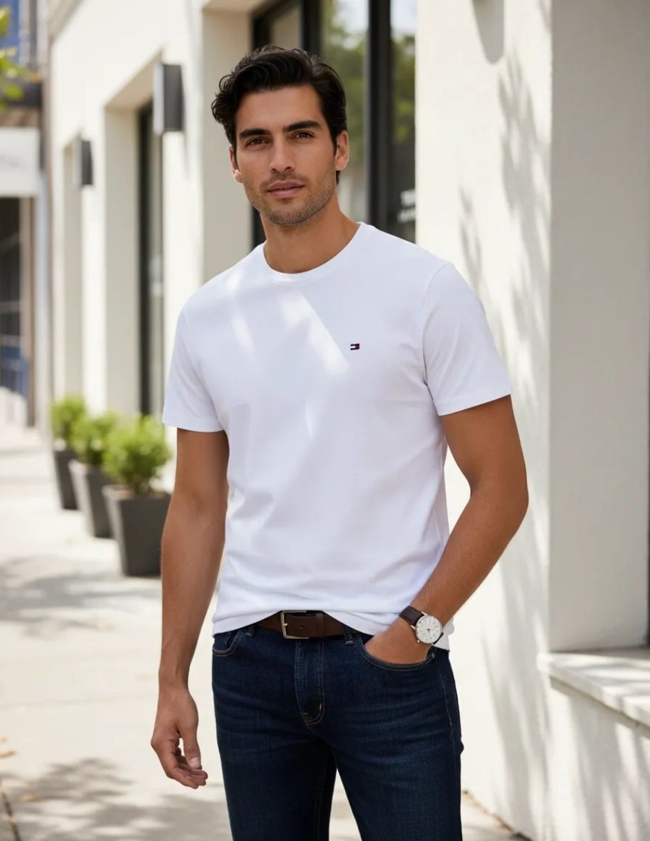 Playera cuello redondo para hombre 2