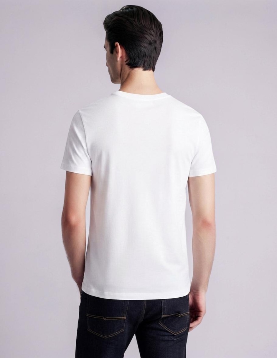 Playera cuello redondo para hombre 4