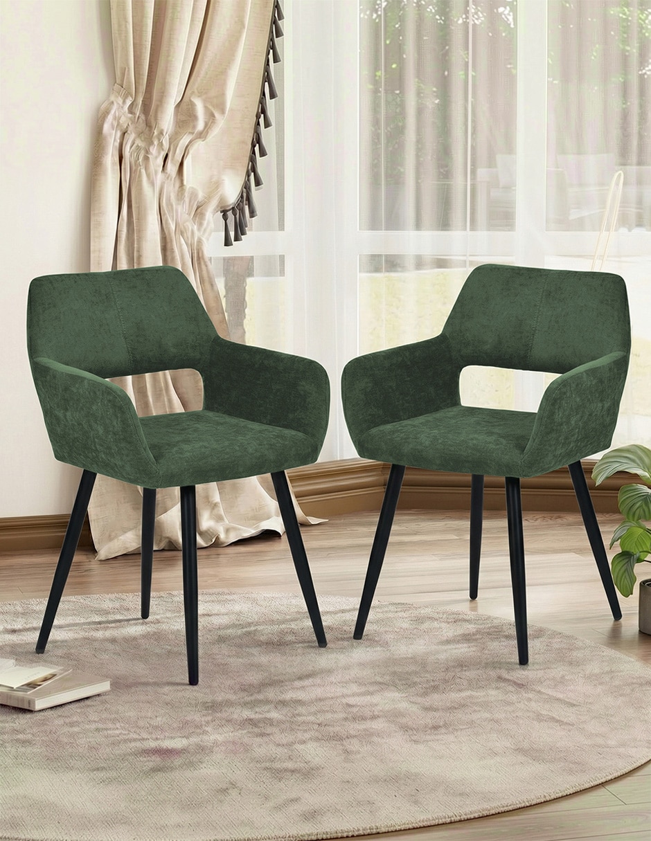 Silla de comedor de tela 4