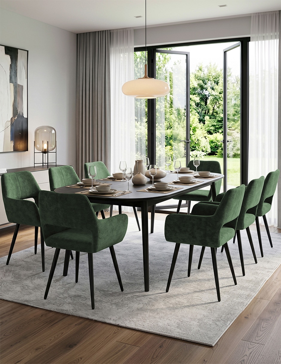 Silla de comedor de tela 5