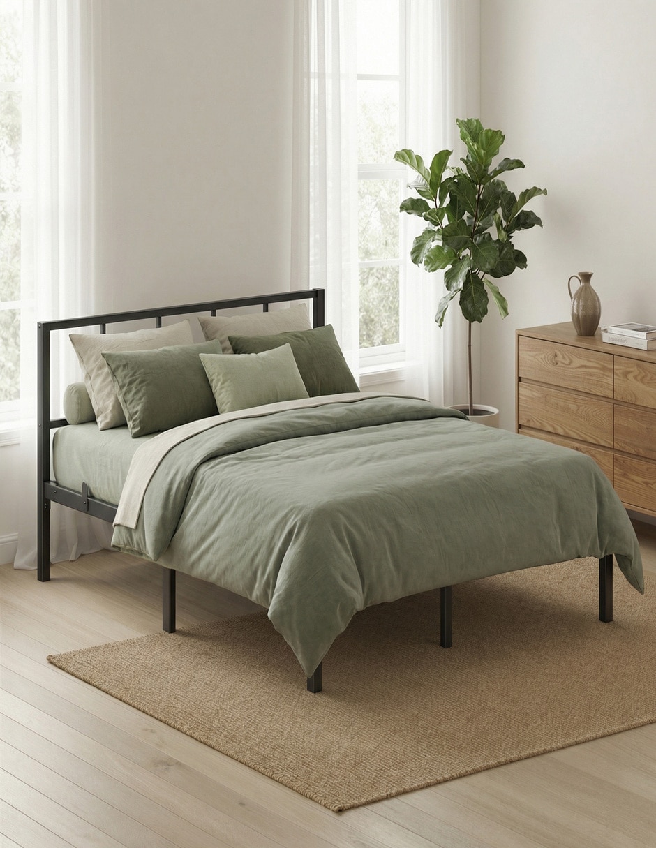Cama conner songmics home de acero