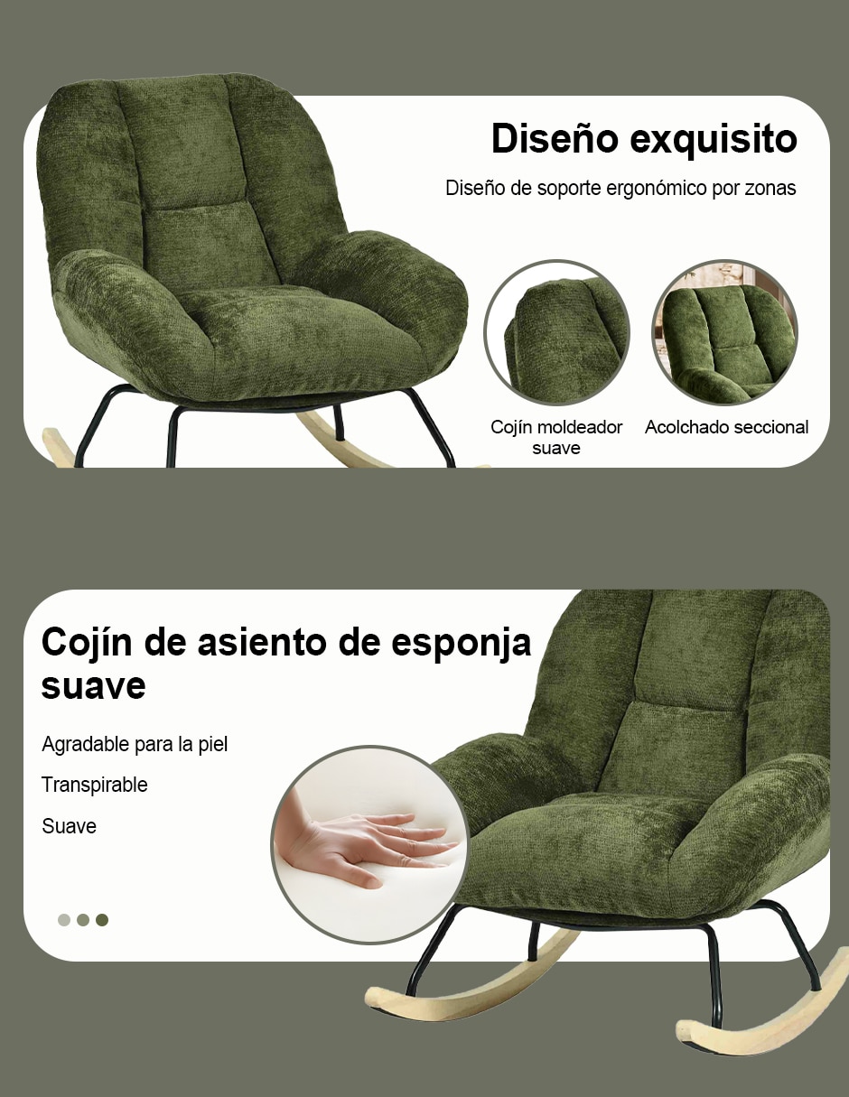 Sofá ocasional de tela 3
