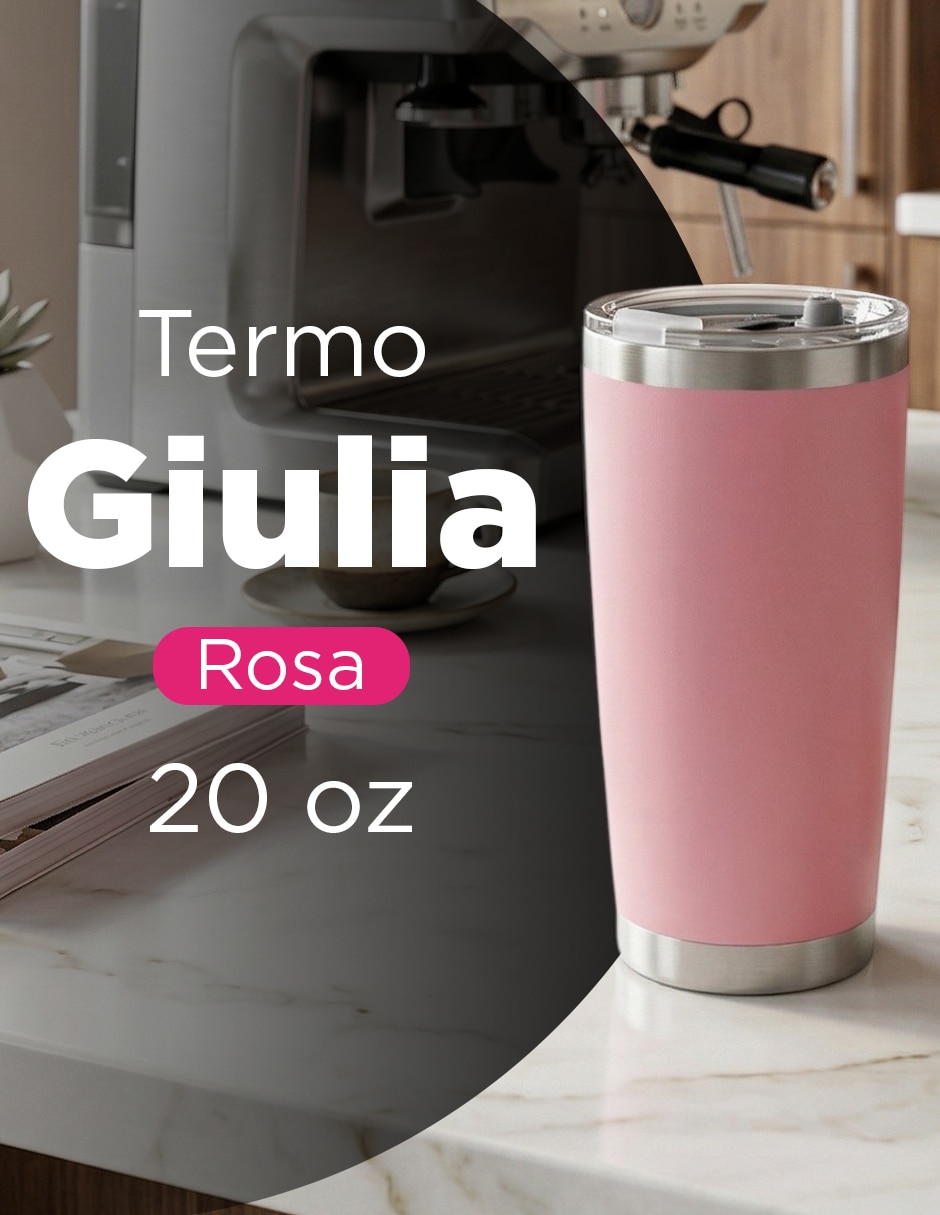 Termo set 25 termos giulia 20 oz rosa con tapa a presión 2