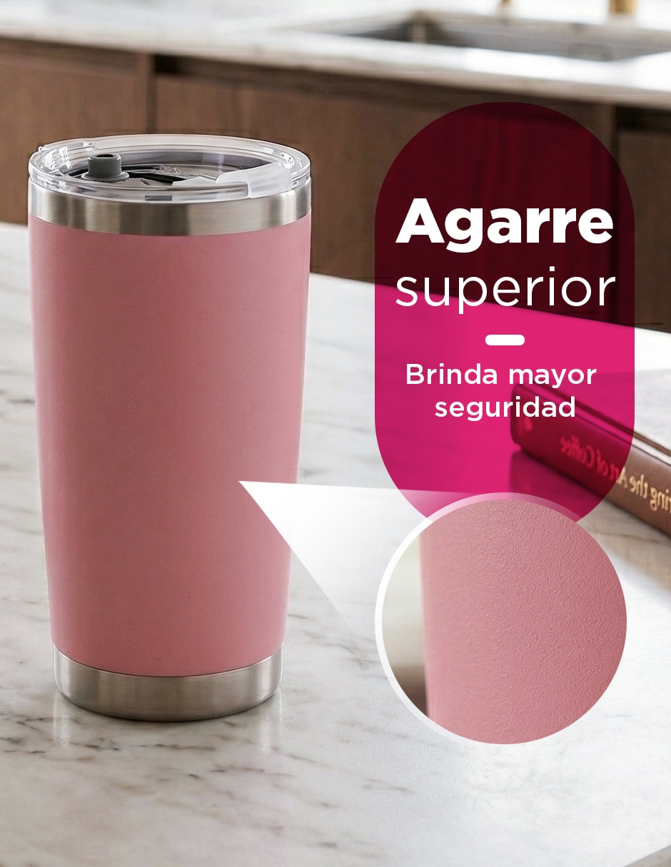 Termo set 25 termos giulia 20 oz rosa con tapa a presión 5