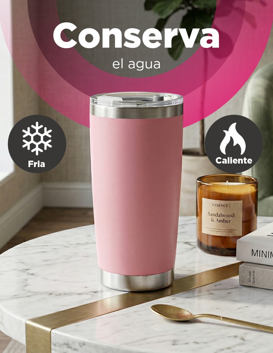 Termo set 25 termos giulia 20 oz rosa con tapa a presión 7