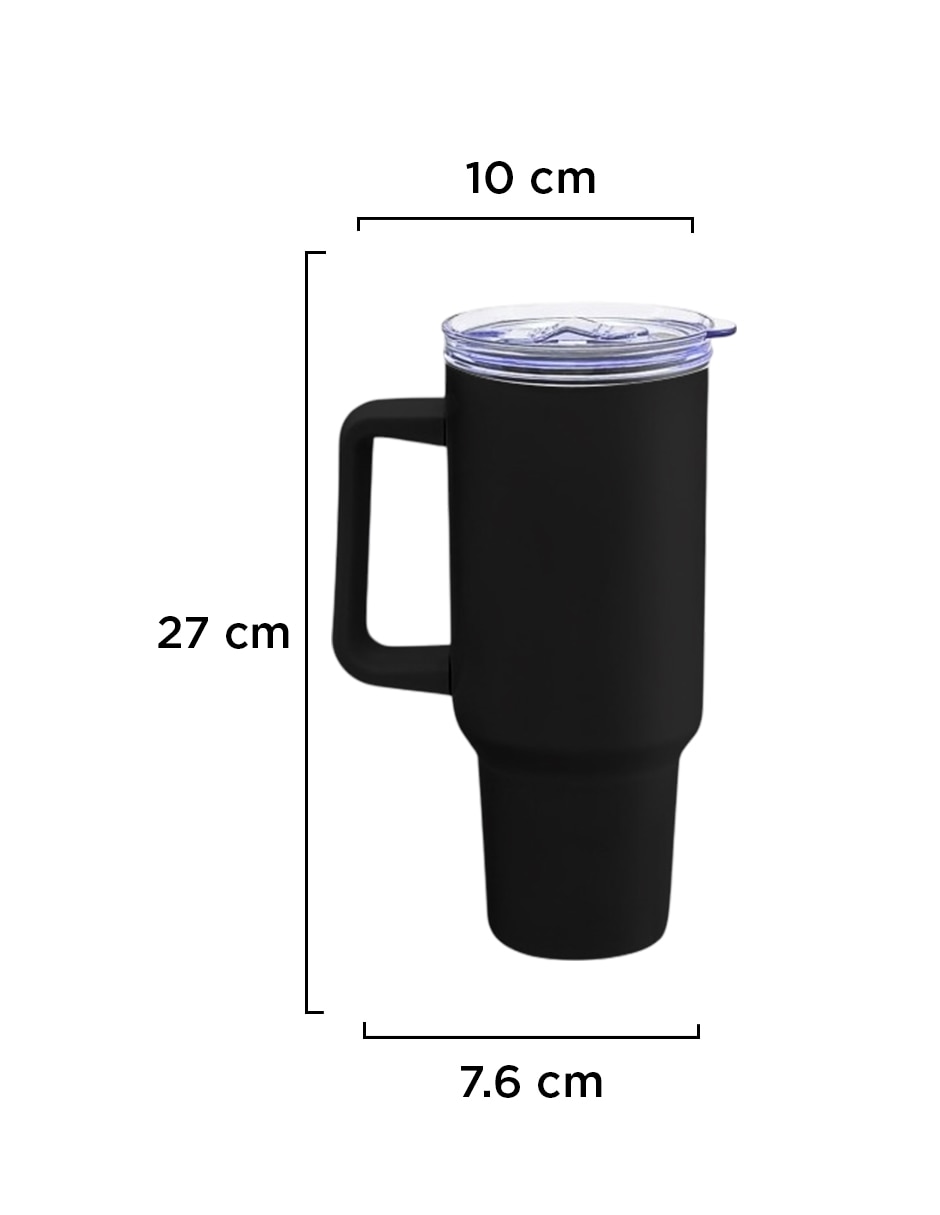 Termo set 8 termos vittorio 40 oz negro con tapa a presión 9