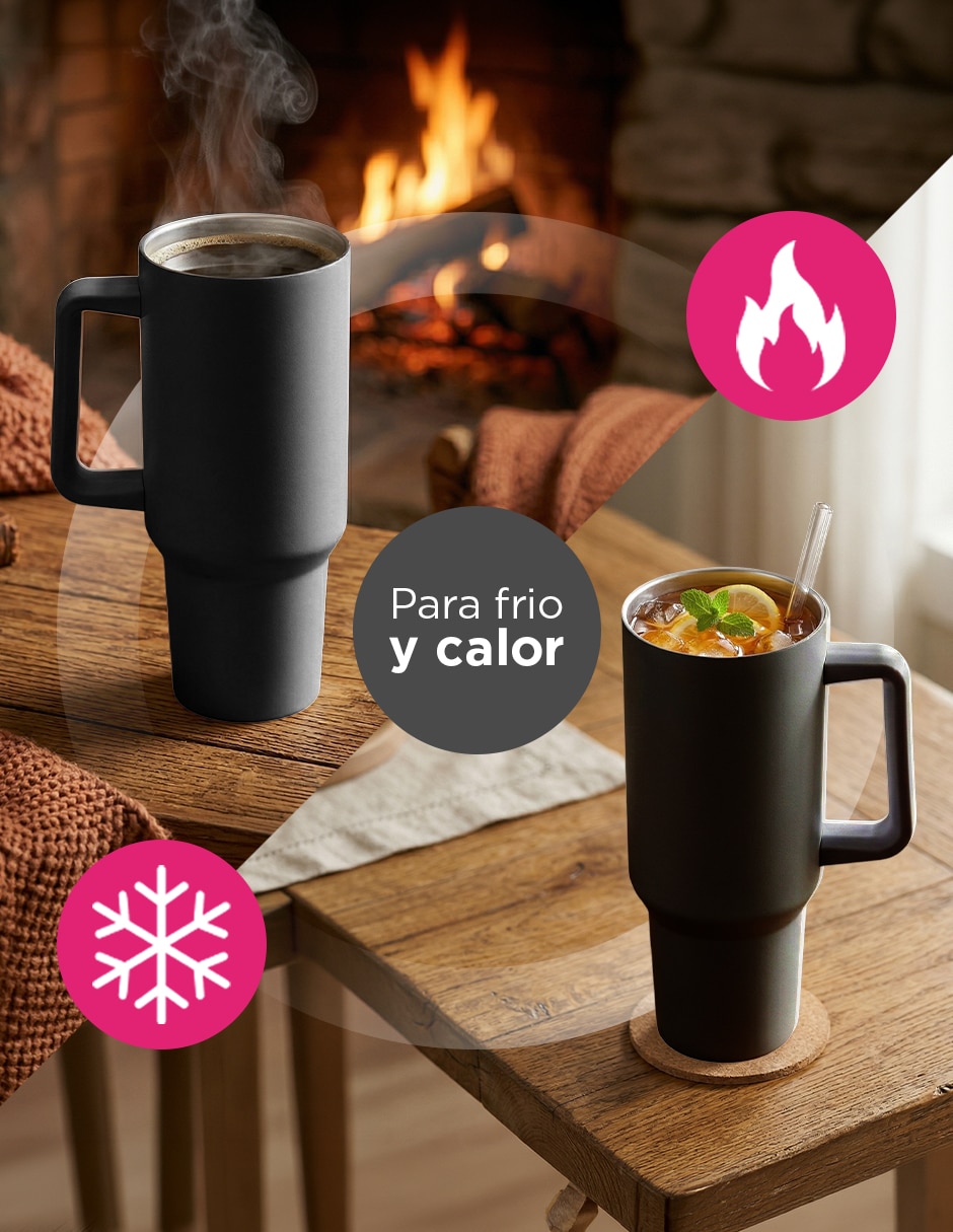 Termo set 8 termos vittorio 40 oz negro con tapa a presión 4