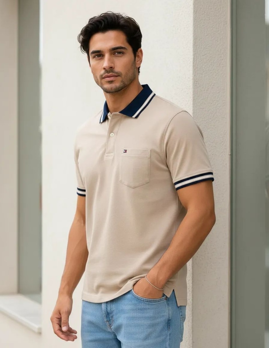Playera tipo polo/set playera tipo polo para hombre 4