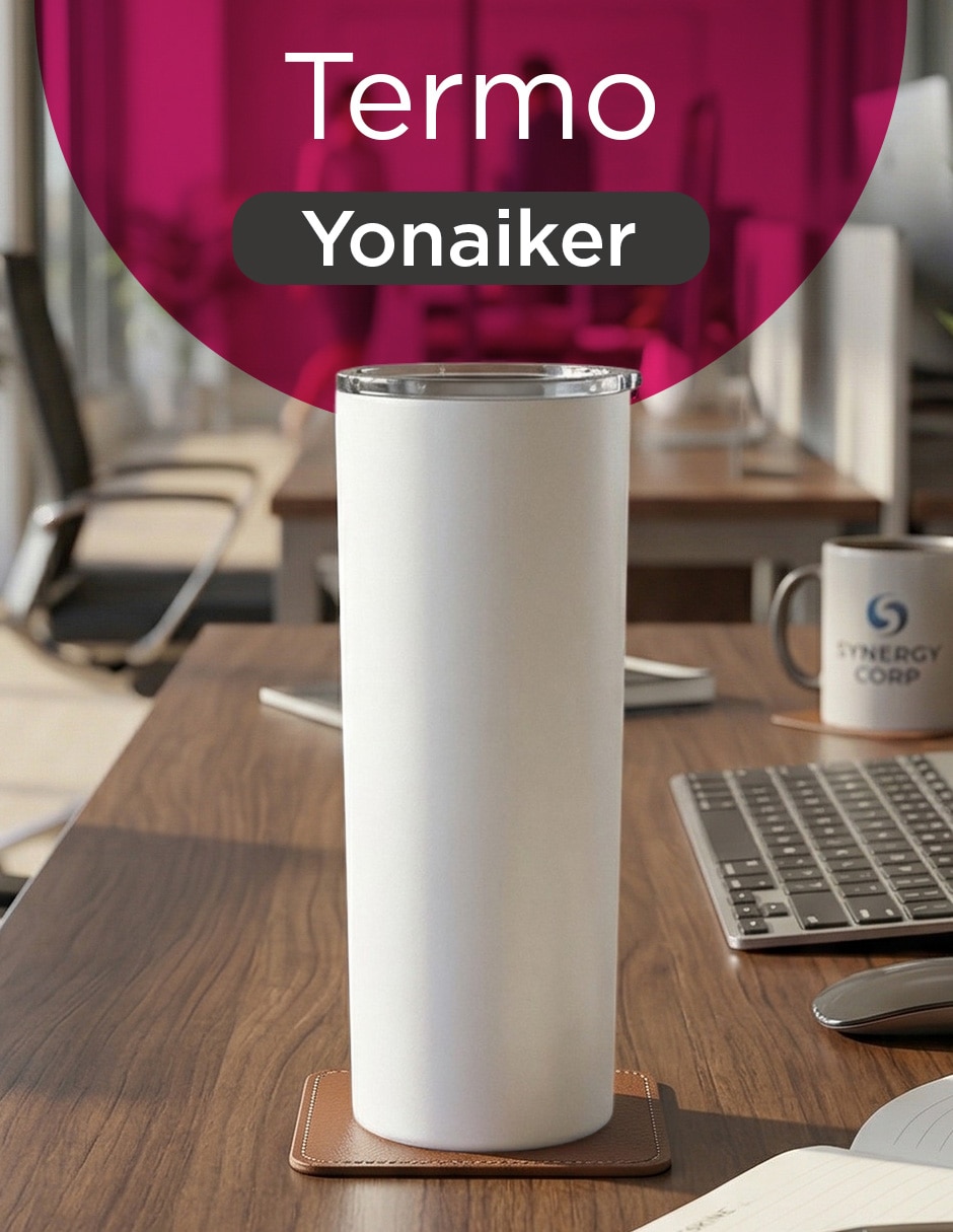 Termo set 50 termos yonaiker 20 oz blanco con tapa a presión 2