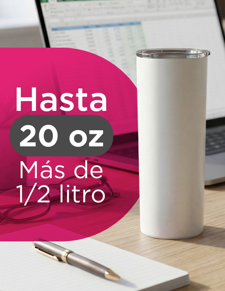 Termo set 50 termos yonaiker 20 oz blanco con tapa a presión 7