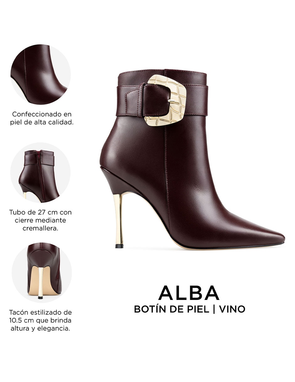 Botín arriba del tobillo davenia botines de piel para mujer