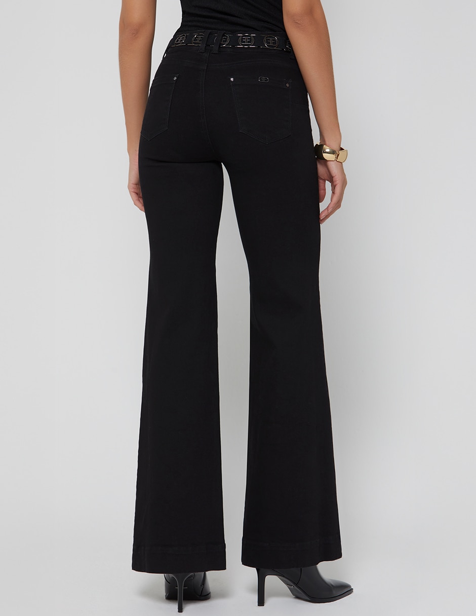 Jeans regular campana cintura indigo miner para mujer 4