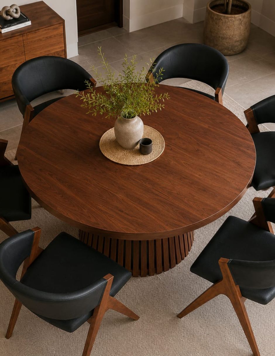 Comedor comedores para 6 personas de madera de pino 4