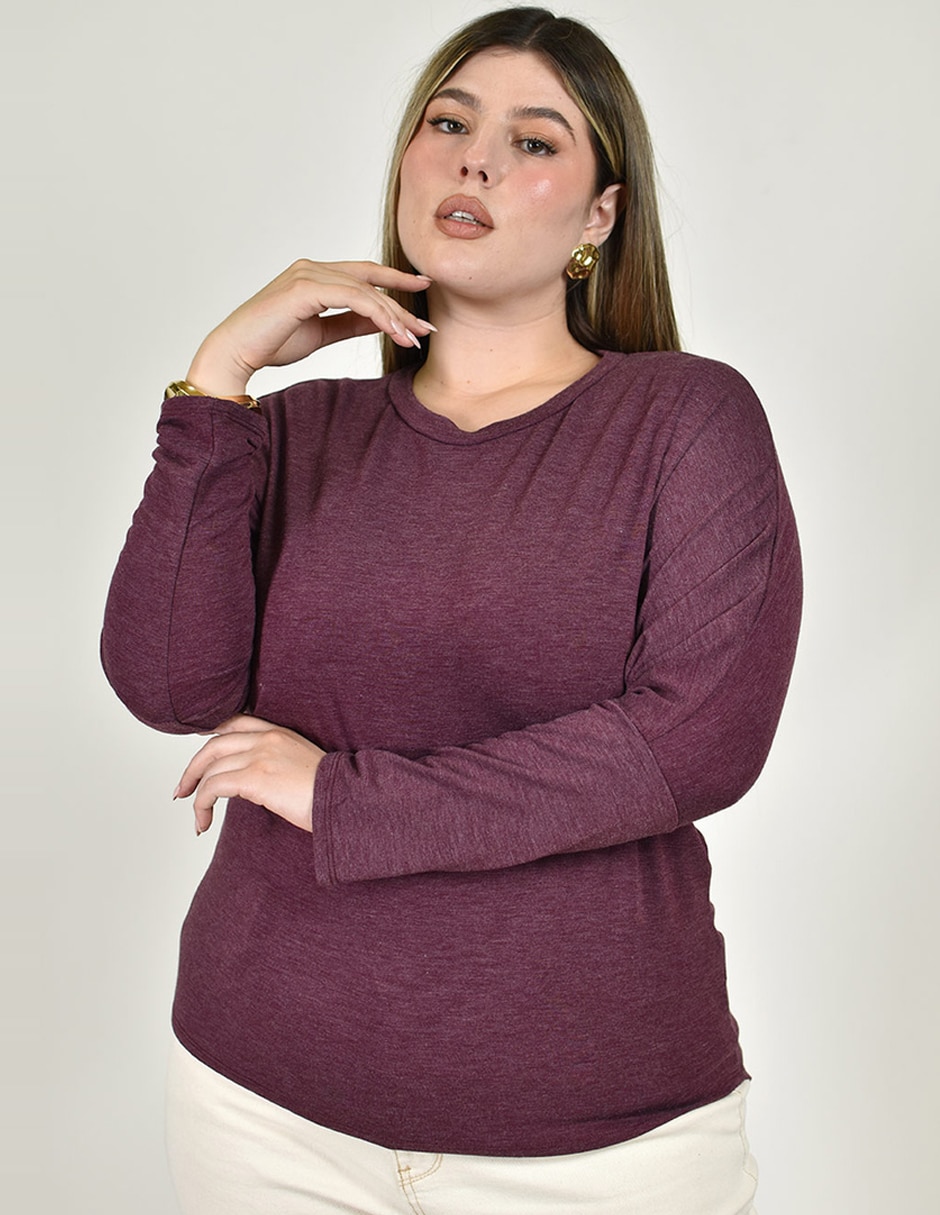 Blusa roman fashion manga larga para mujer