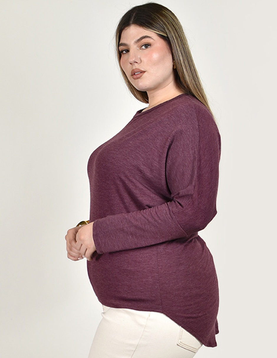 Blusa roman fashion manga larga para mujer