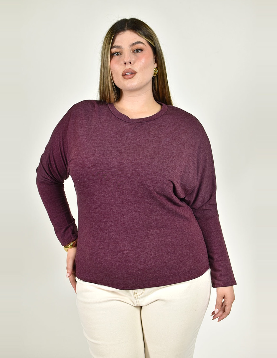 Blusa roman fashion manga larga para mujer