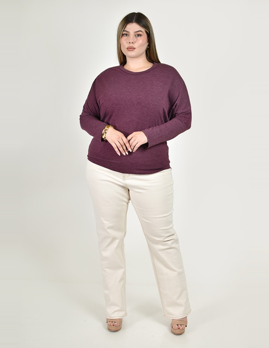 Blusa roman fashion manga larga para mujer