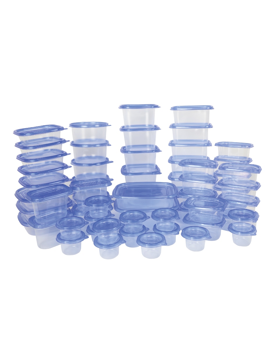 Kit de contenedores set 60 piezas de plástico Kit de contenedores set 60 piezas de plástico