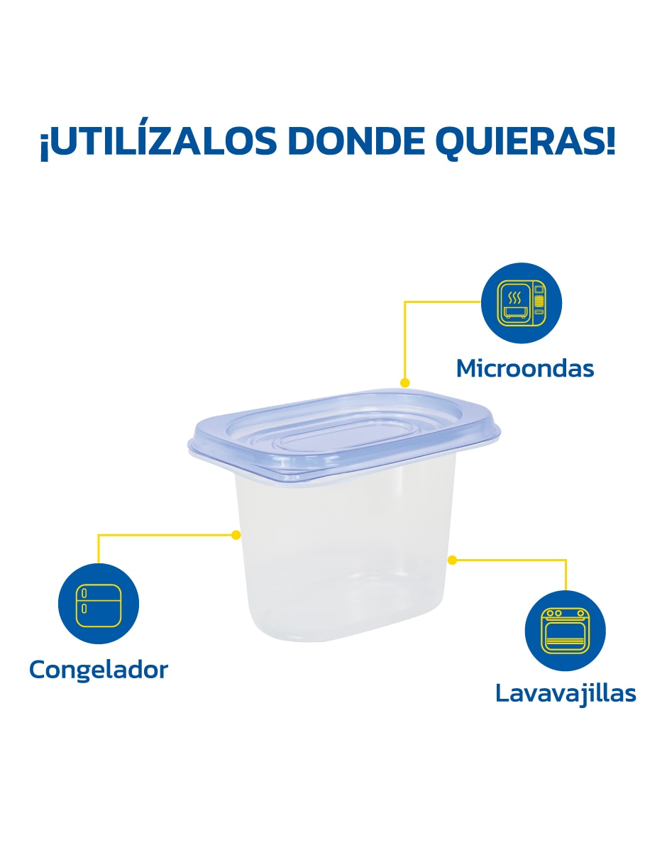 Kit de contenedores set 60 piezas de plástico 2