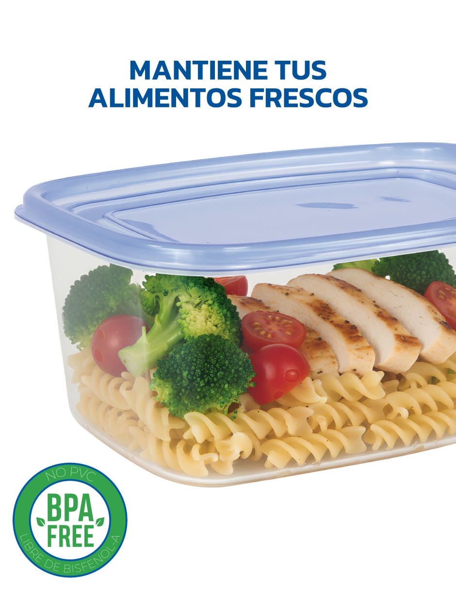 Kit de contenedores set 60 piezas de plástico 3