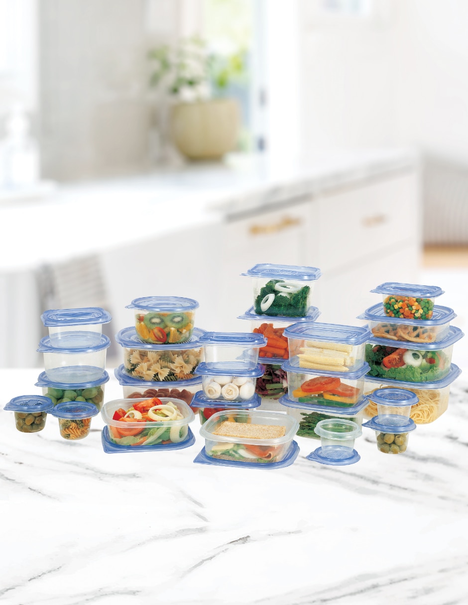 Kit de contenedores set 60 piezas de plástico 4