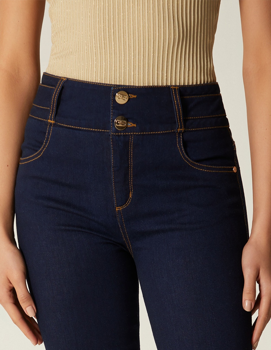 Jeans regular ultra slim cintura alta studio f estocolmo para mujer