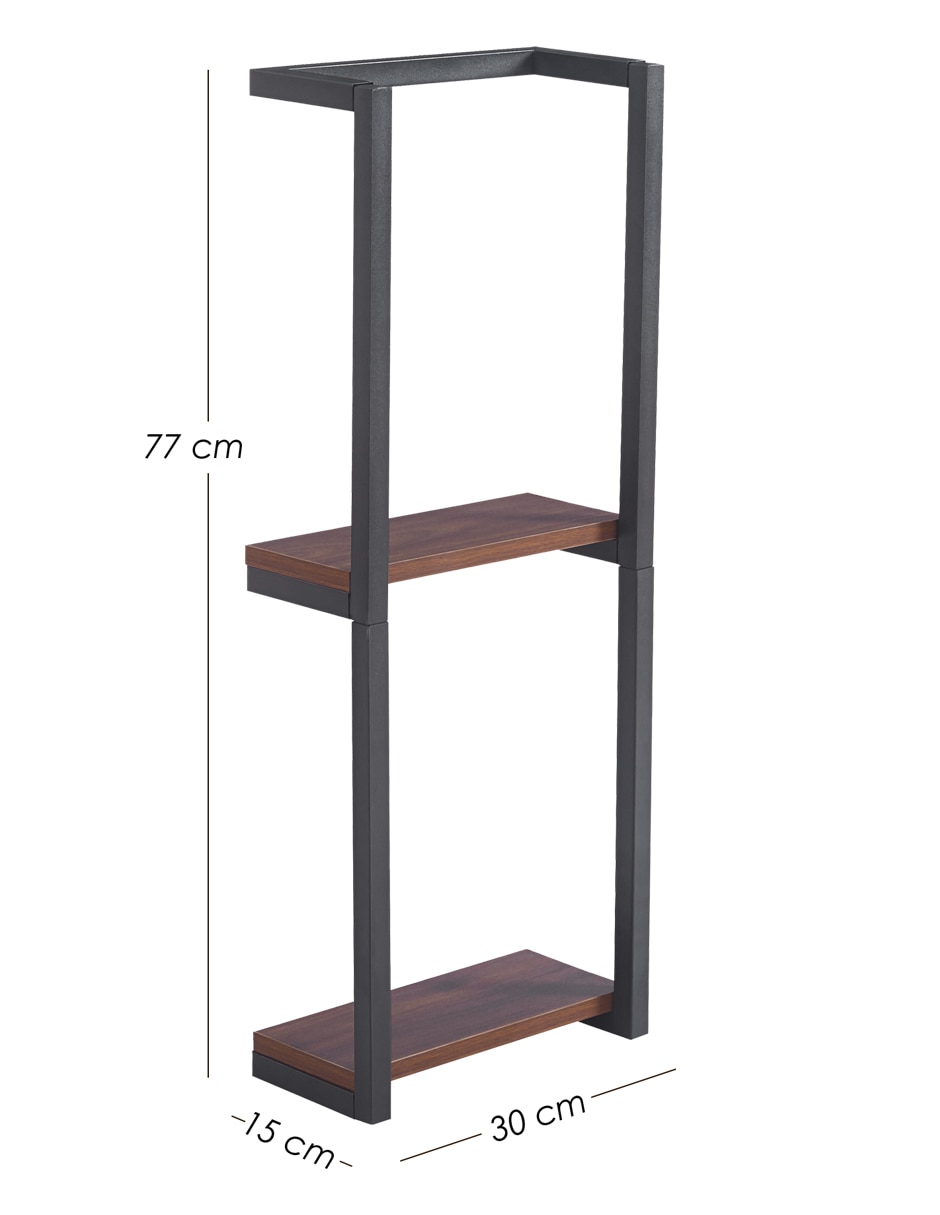 Estante de mdf ilios innova est-6632/negro